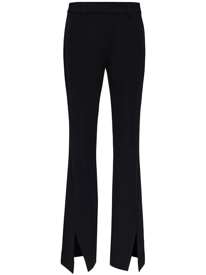 DKNY-Fine-Stretch-Twill-Front-Slit-Pants-Black-1