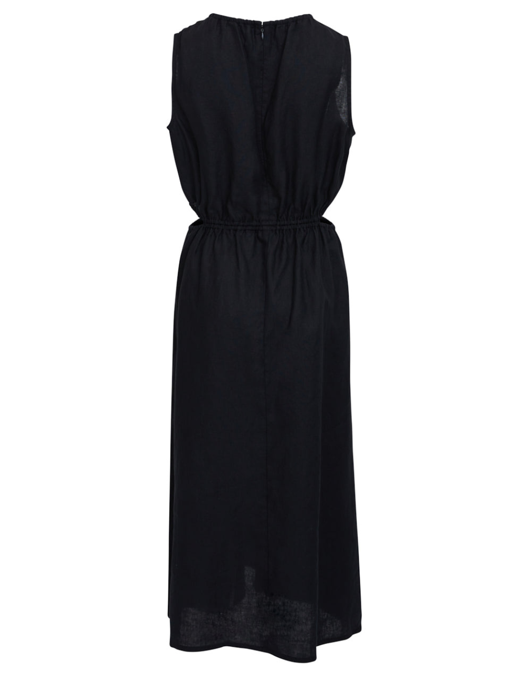 dkny white linen dress