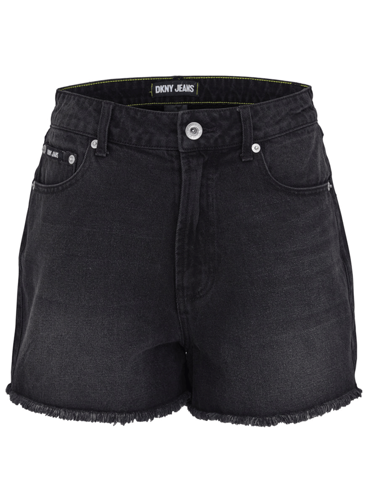 DKNY Jeans Distressed Denim Short Black 1