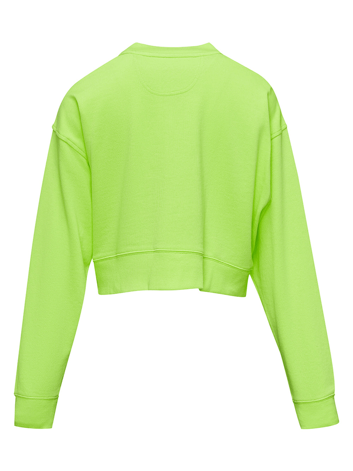 DKNY-Jeans-French-Terry-Long-Sleeve-Cropped-Sweatshirt-Bright-Green-2