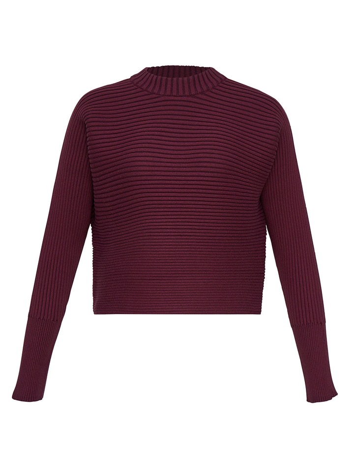 DKNY-Jeans-Recycled-Polyester-Nylon-Sweater-Burgundy_1