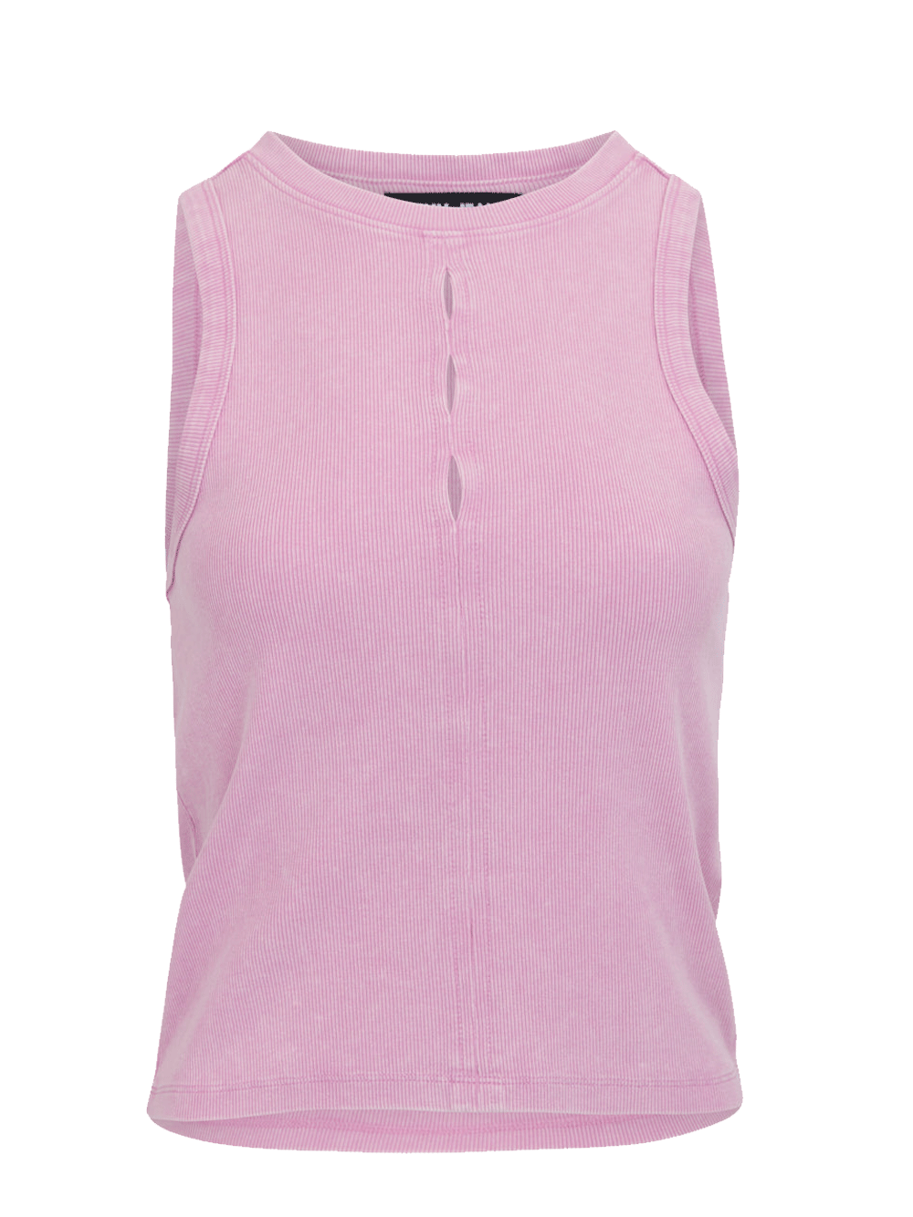 DKNY Jeans Rib Tank Pink 1