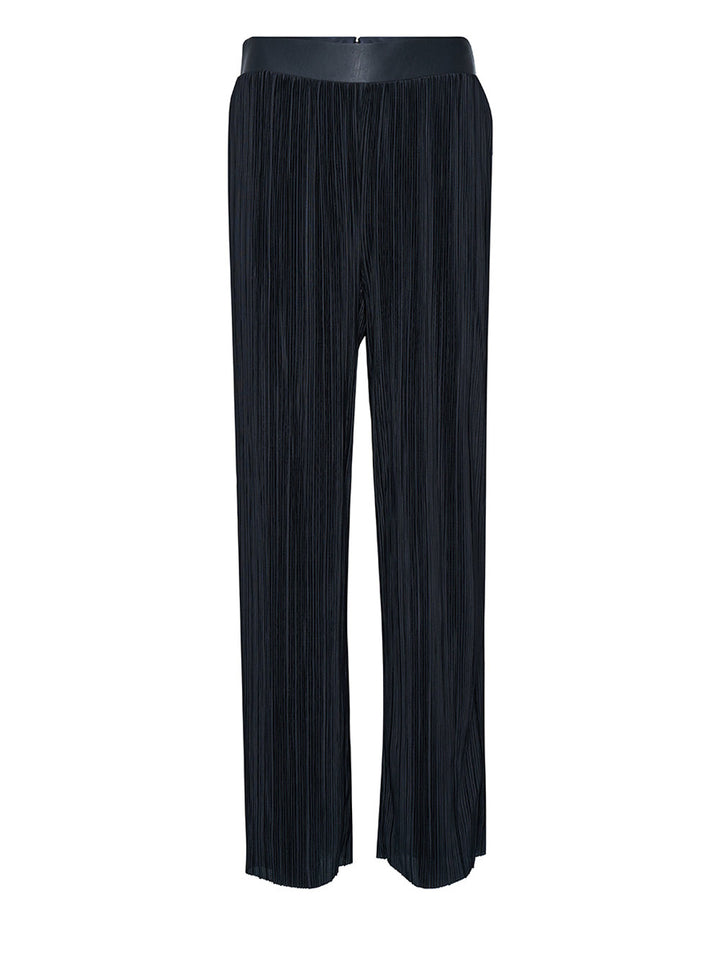    DKNY-Knit-Plise-Plisse-Wide-Leg-Pants-Black-1