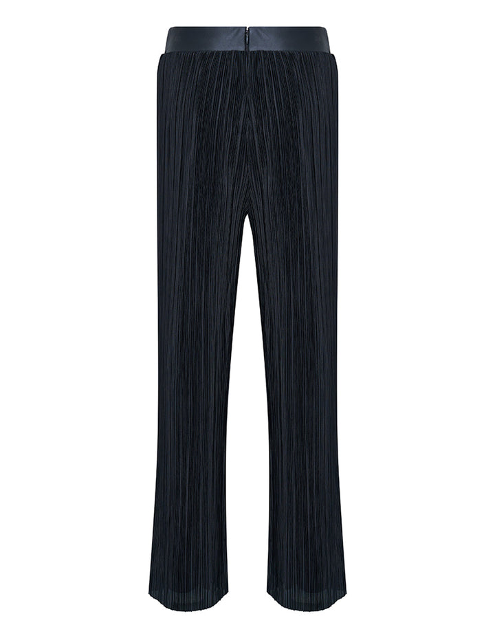 DKNY-Knit-Plise-Plisse-Wide-Leg-Pants-Black-2