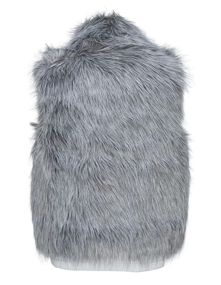 DKNY-Long-Fur-Reversable-Vest-Grey-2