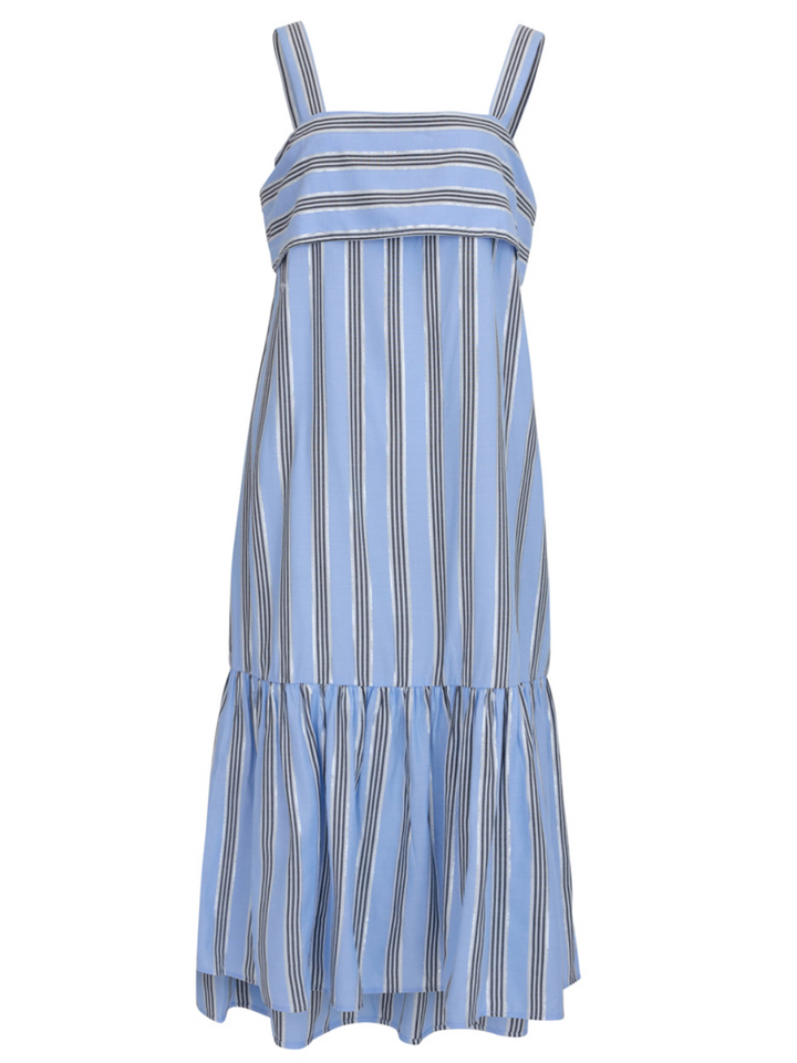    DKNY-Lurex-Stripe-Dress-Blue-1