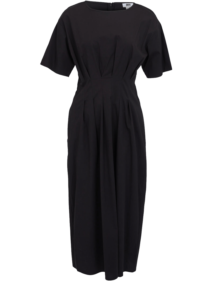 DKNY Pleated Waist Dress Black 1