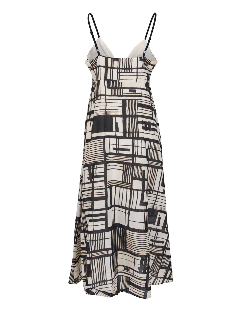 DKNY Print Tie Front Voile Dress Black 2