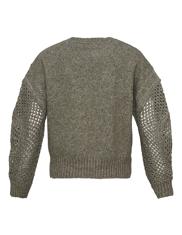 DKNY-Recycled-Polyester-Nylon-Wool-Sweater-Olive-2