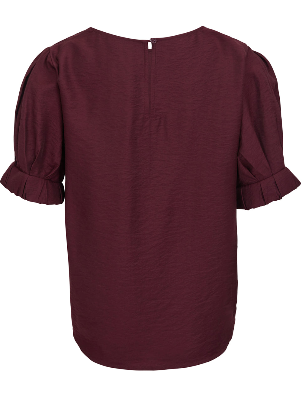 DKNY Roll Sleeve Crinkle Twill Blouse Burgundy 2