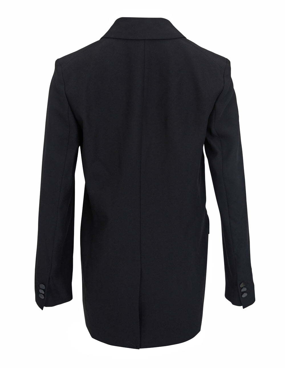 DKNY Satin Back Crepe Long Sleeve Tailored Jacket Black 2