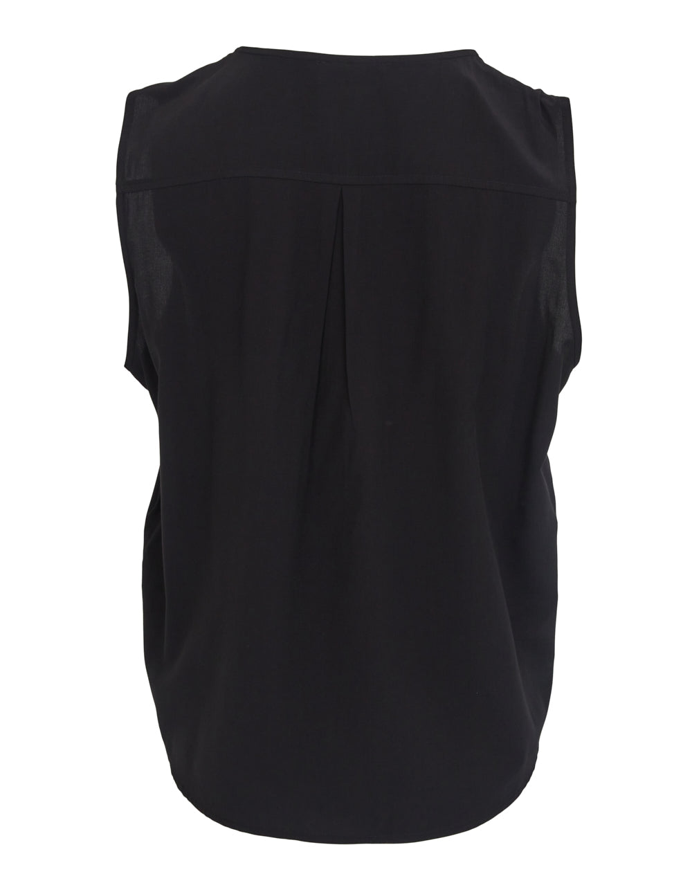 DKNY-Silky-Rayon-Sleevless-Top-Black-2