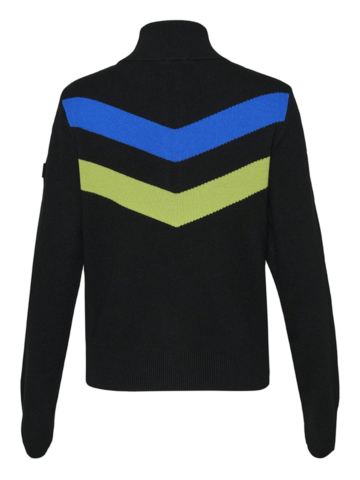 DKNY-Sport-Chevron-Half-Zip-Sweater-Black-2