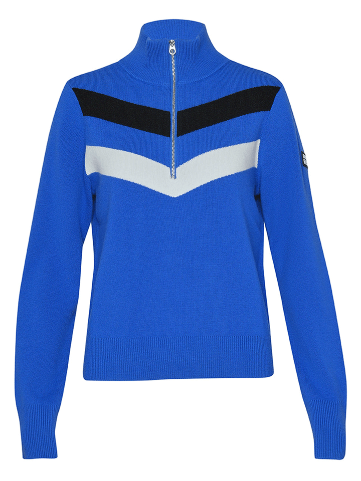 DKNY-Sport-Chevron-Half-Zip-Sweater-Blue-1