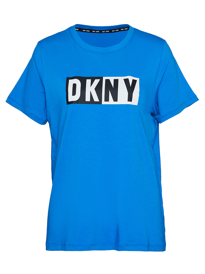 DKNY-Sport-Cms-Jersey-Two-Tone-Logo-Tee-Blue-1