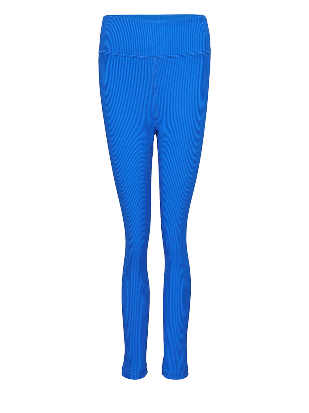      DKNY-Sport-Fitness-Rib-Solid-Rib-High-Waist-Leggings-Blue-1