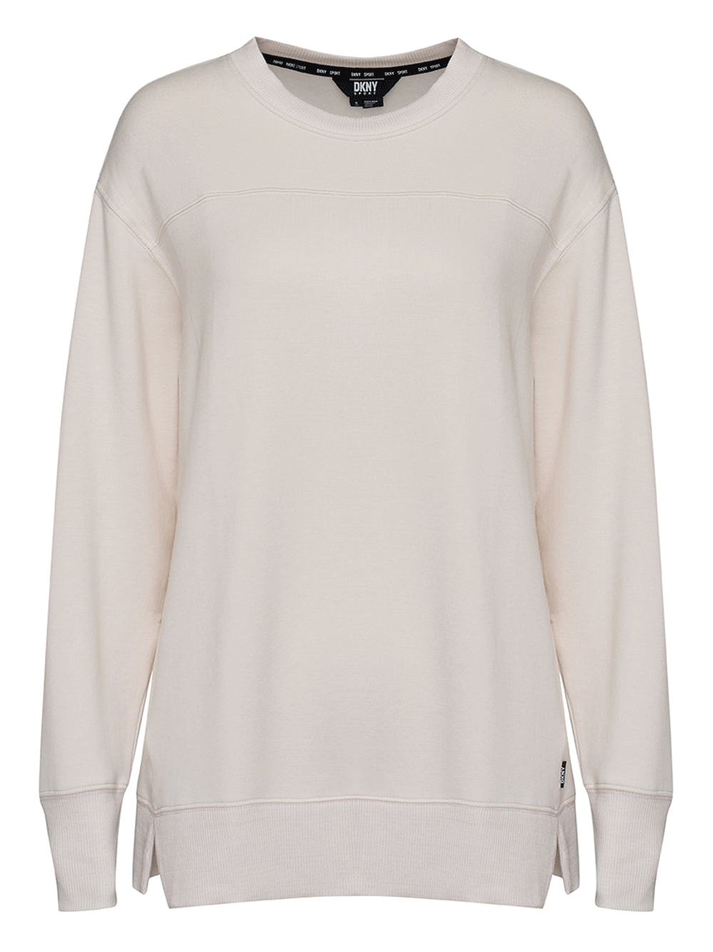 DKNY-Sport-Greenwich-Fleece-Sweatshirt-Beige-1