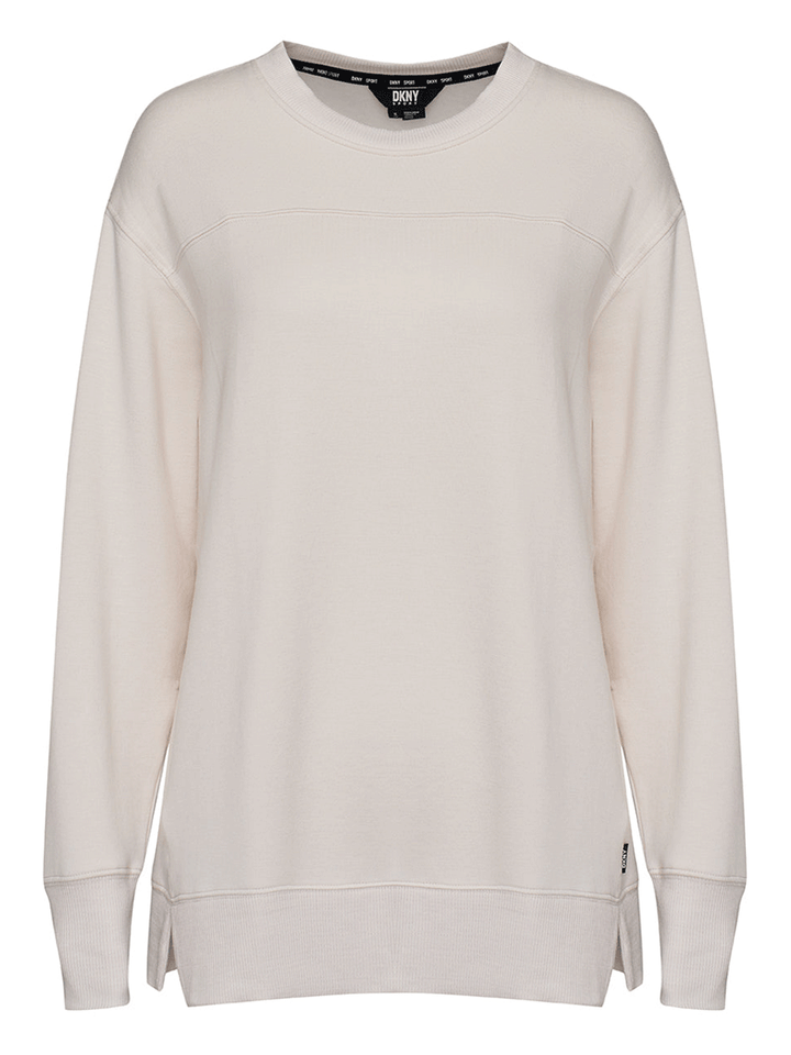 DKNY-Sport-Greenwich-Fleece-Sweatshirt-Beige-1