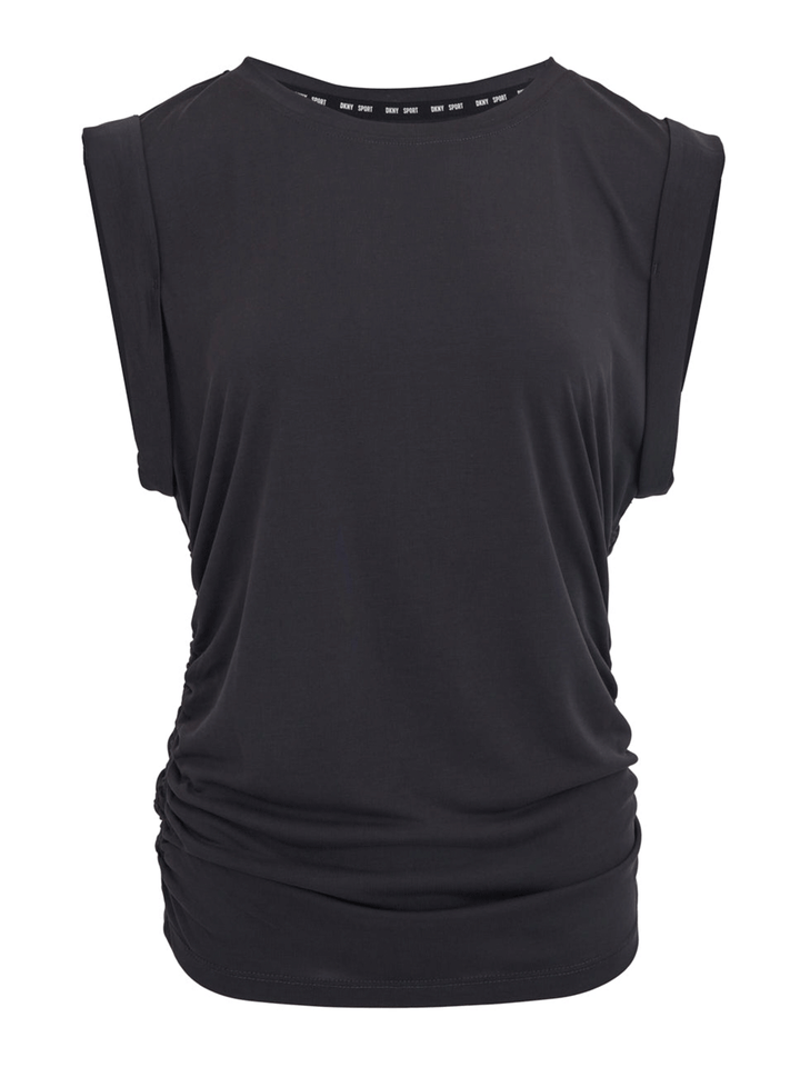 DKNY-Sport-Highline-Jersey-Flange-Sleeve-Top-Black-1