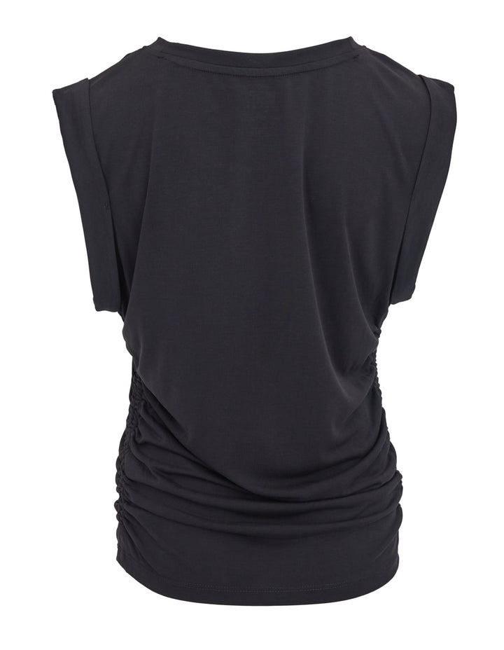 DKNY-Sport-Highline-Jersey-Flange-Sleeve-Top-Black-2