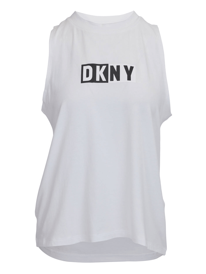 DKNY-Sport-Jersey-Two-Tone-Logo-Tank-Top-White-1