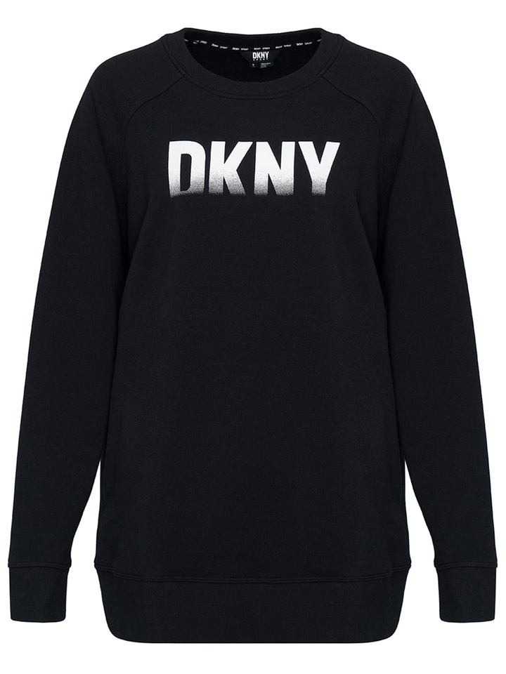 DKNY-Sport-Logo-Fleece-Fade-Away-Logo-Sweatshirt-Black-1