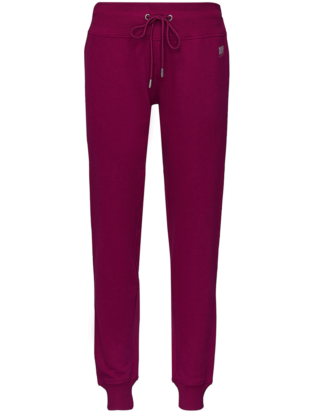 DKNY-Sport-Logo-Fleece-Rhinestone-Sweatpants-Burgundy-1