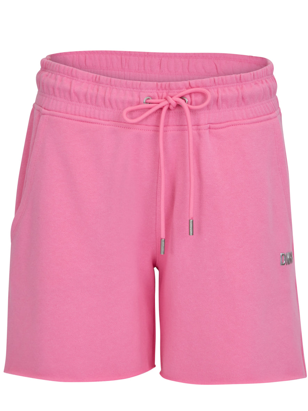 DKNY Sport Logo Terry Metallic Bubble Shorts Pink 1