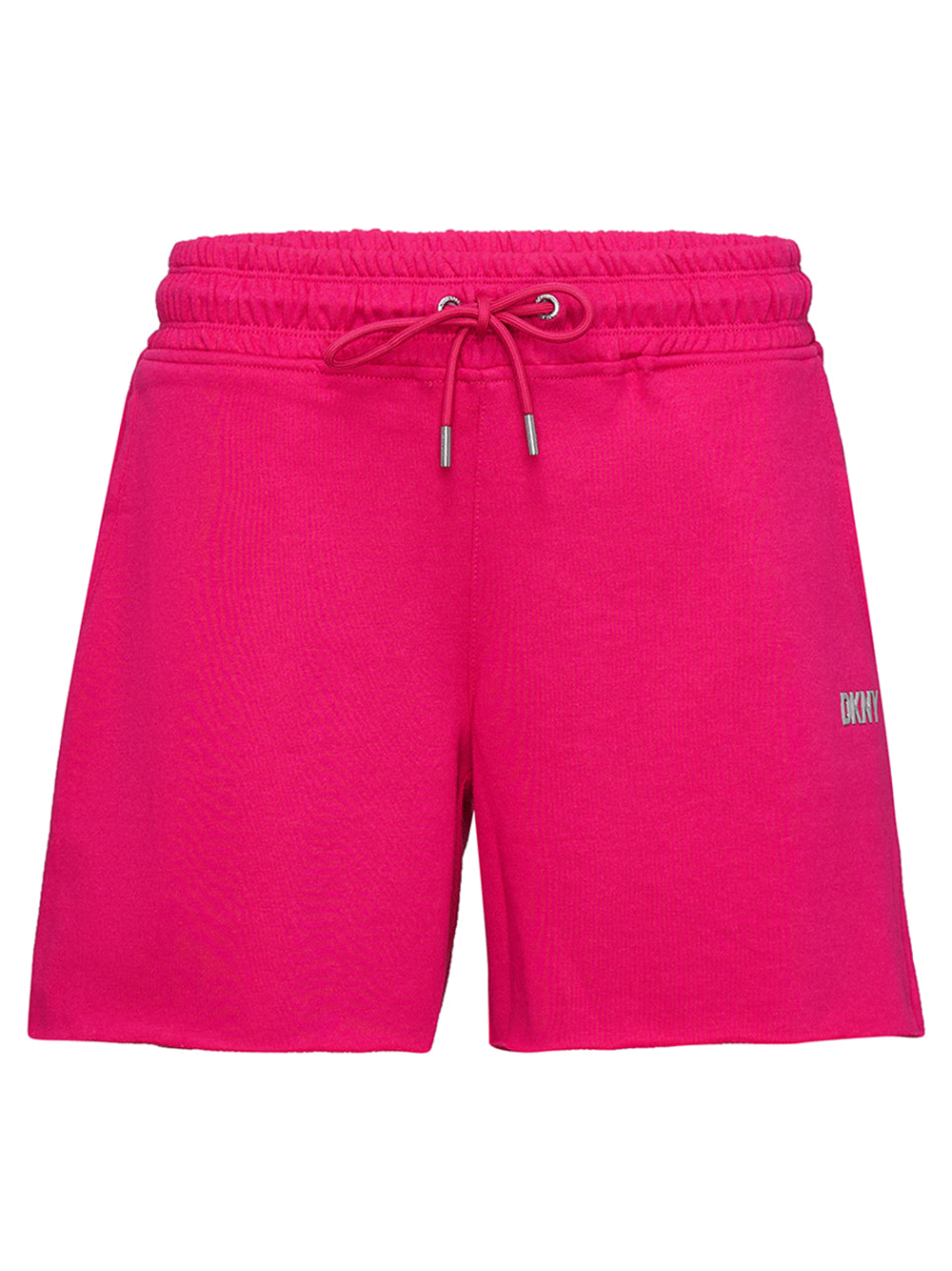 DKNY-Sport-Logo-Terry-Metallic-Bubble-Sweatshorts-Dark-Pink-1