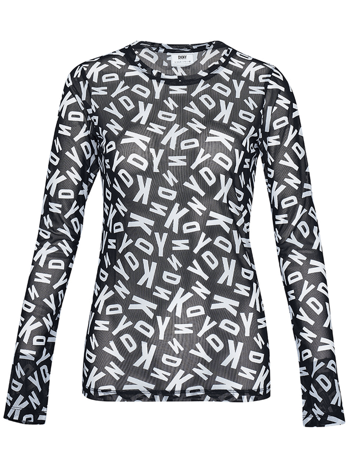 DKNY-Sport-Printed-Mesh-Jumbo-Logo-Top-Black1