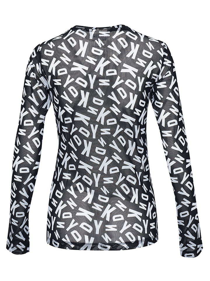 DKNY-Sport-Printed-Mesh-Jumbo-Logo-Top-Black2