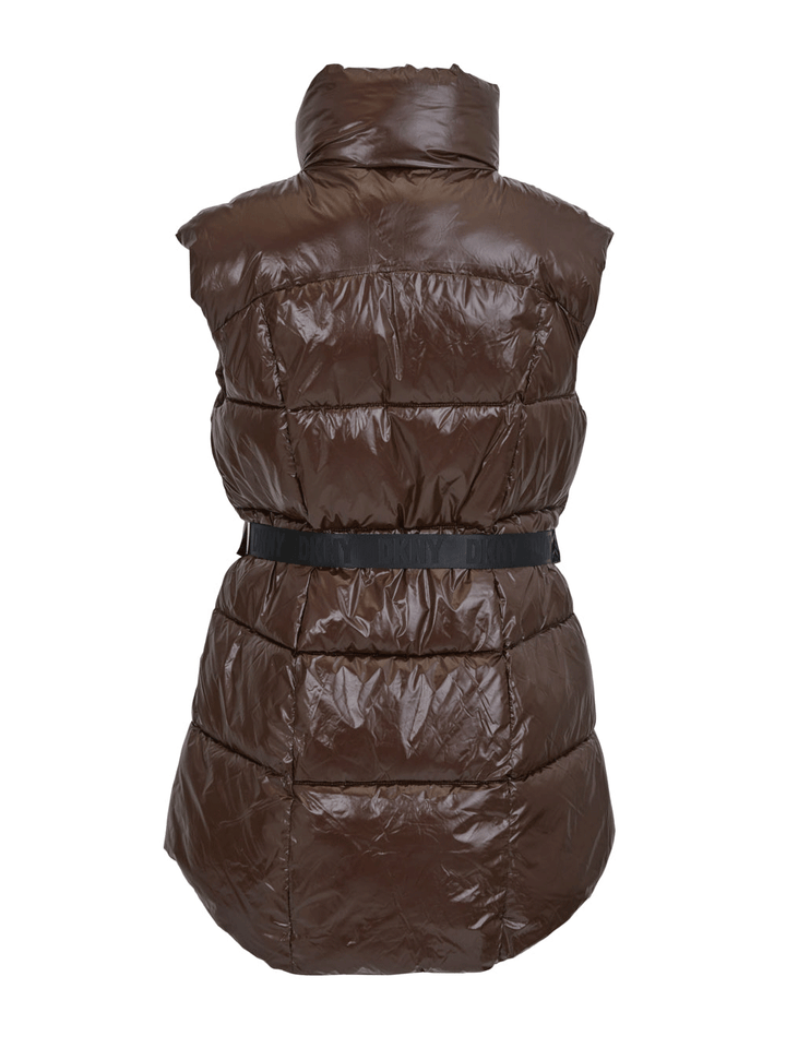 DKNY-Sport-Puffer-Vest-Belted-Superwet-Dark-Brown-2