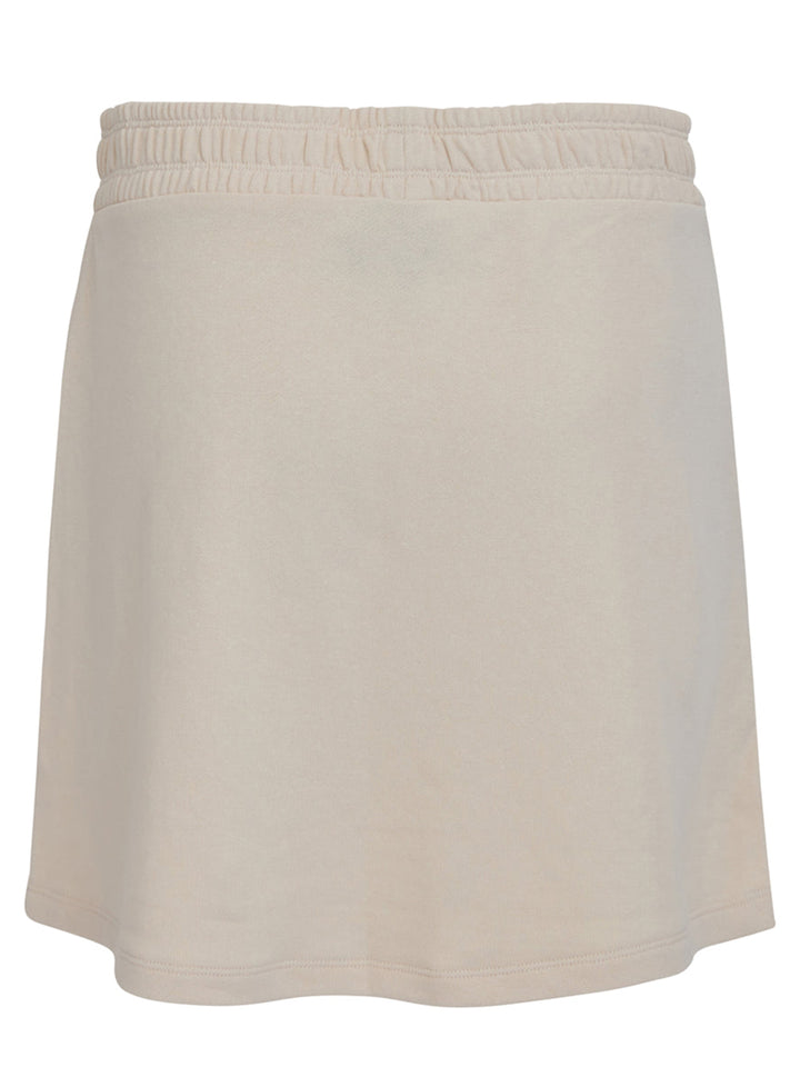 DKNY-Sport-Terry-Metallic-Logo-Skirt-Beige-2