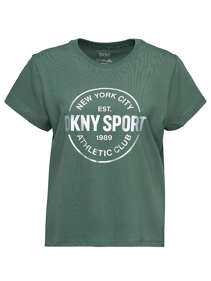 DKNY-Sport-Tompkins-Metallic-Athletic-Medallion-Logo-Cropped-Tee-Olive-1