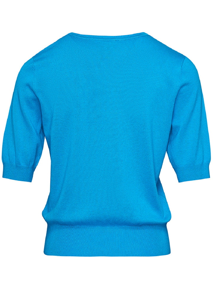 DKNY-Spun-Rayon-Mesh-V-Crewneck-Sweater-Light-Blue-2