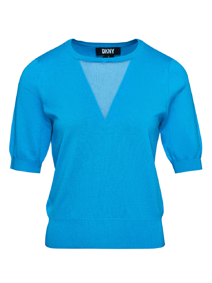 DKNY-Spun-Rayon-Mesh-V-Crewneck-Sweater-Light-Blue_1