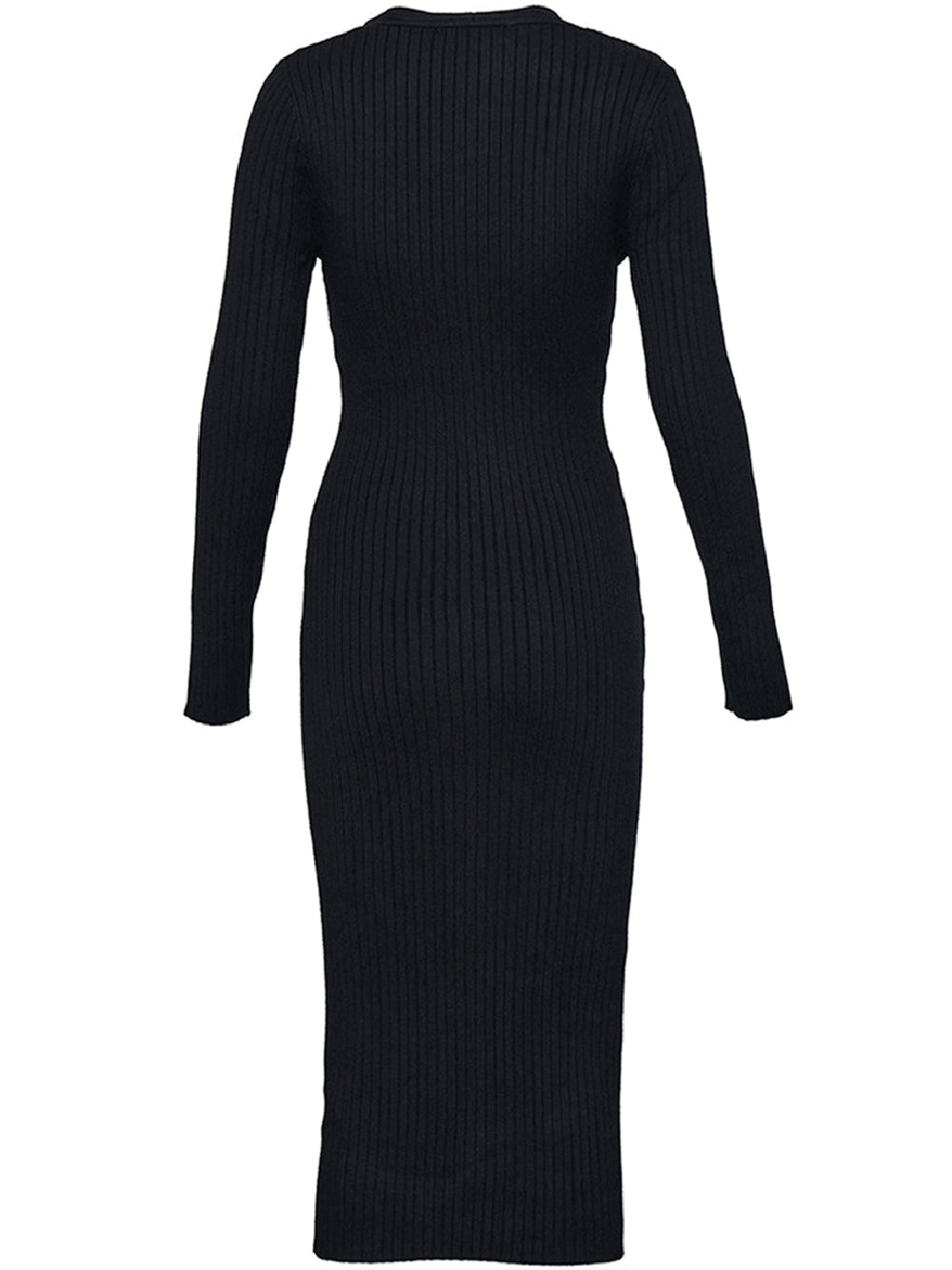 DKNY-Spun-Rayon-Nylon-Dress-Black-1