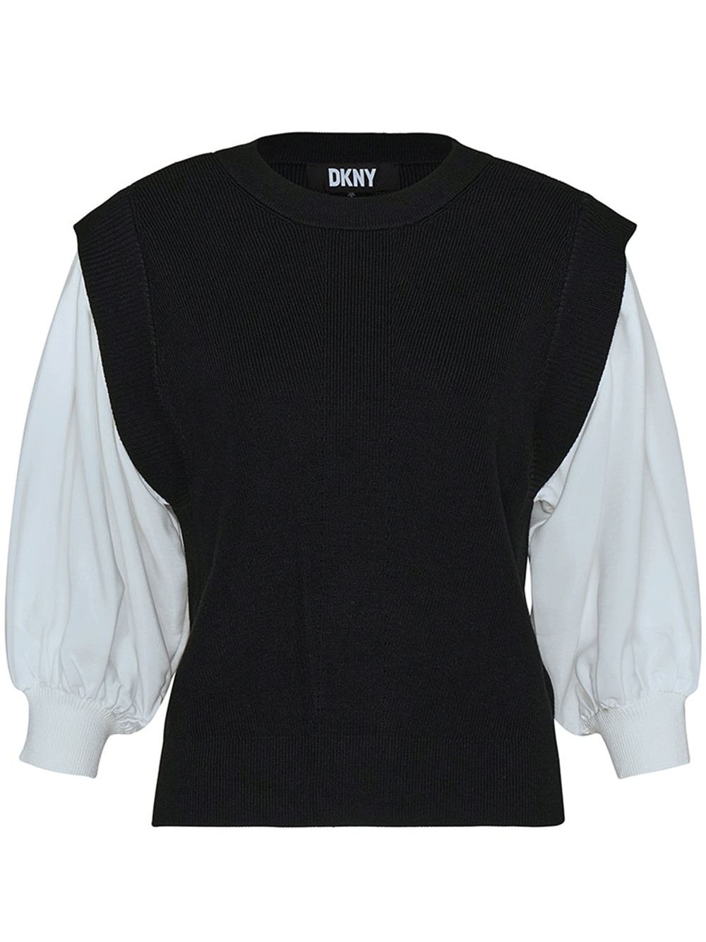 DKNY-Spun-Rayon-Nylon-Mix-Media-Sweater-Black_1