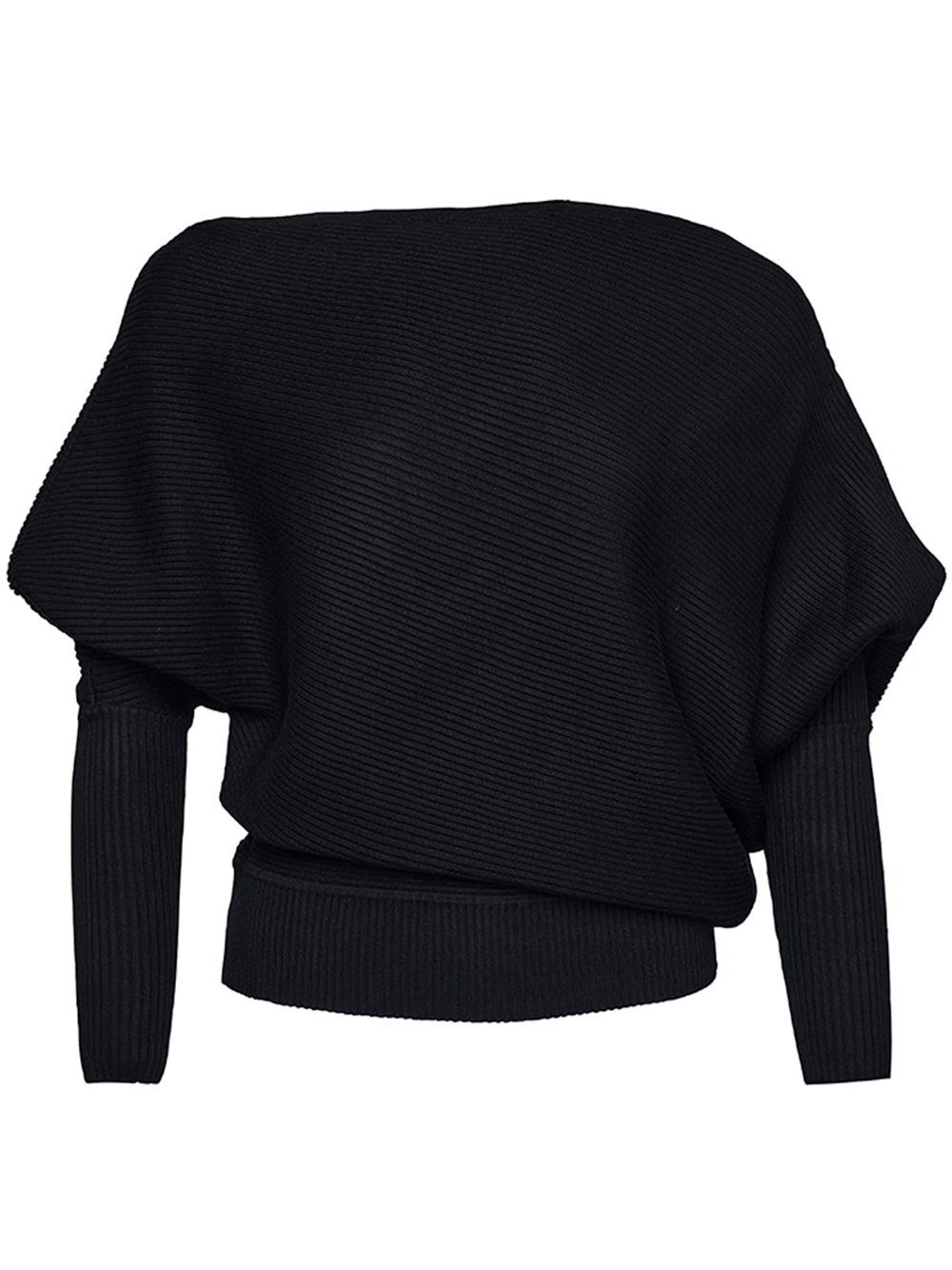 DKNY-Spun-Rayon-Nylon-Sweater-Black_1