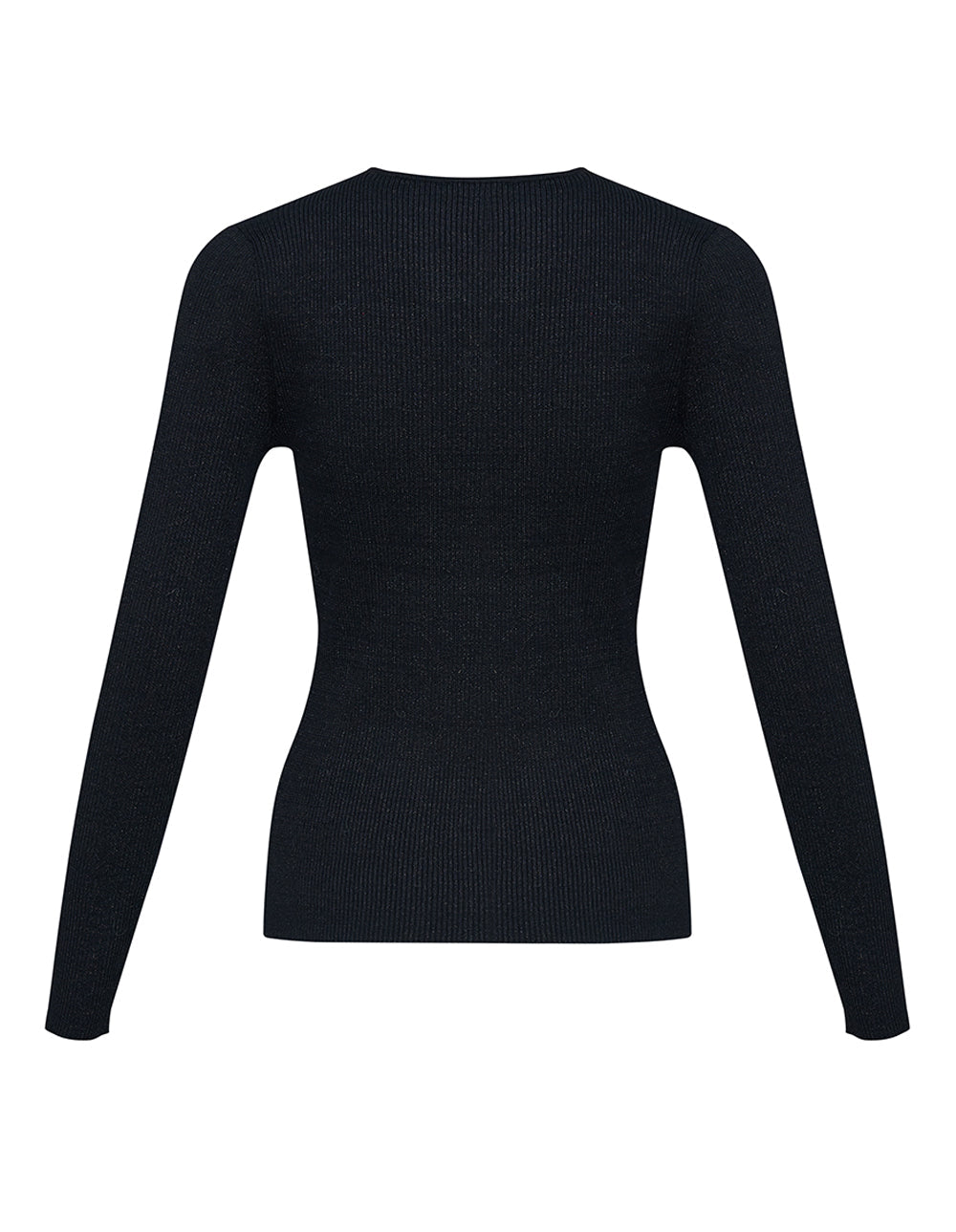 DKNY-Spun-Rayon-Nylon-With-Lurex-Sweater-Black-2