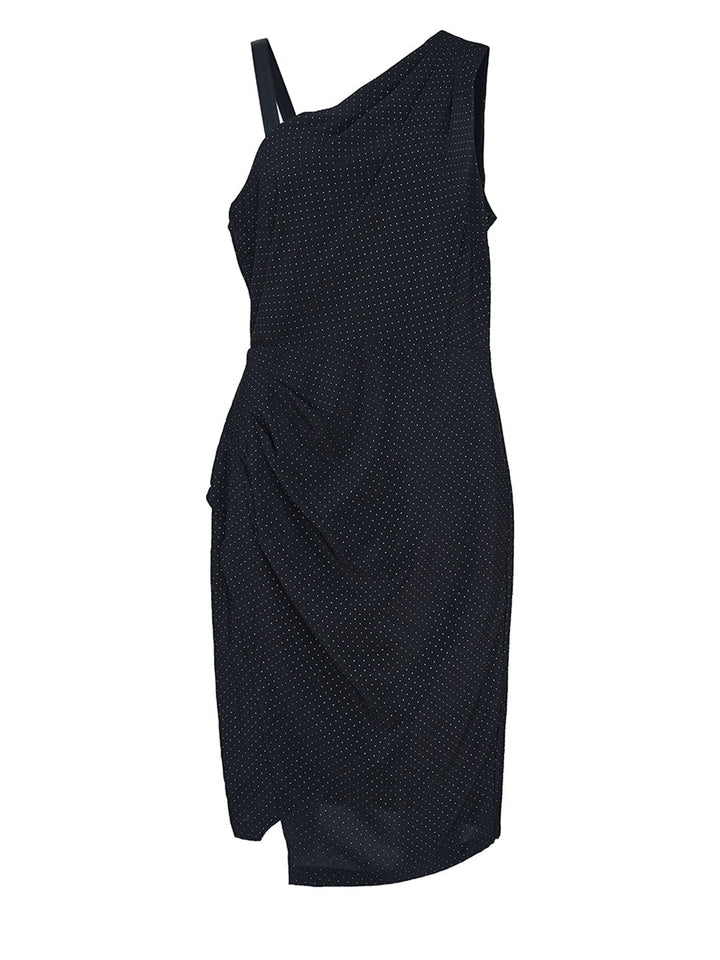     DKNY-Studded-Scuba-Crepe-Mix-Dress-Black-1