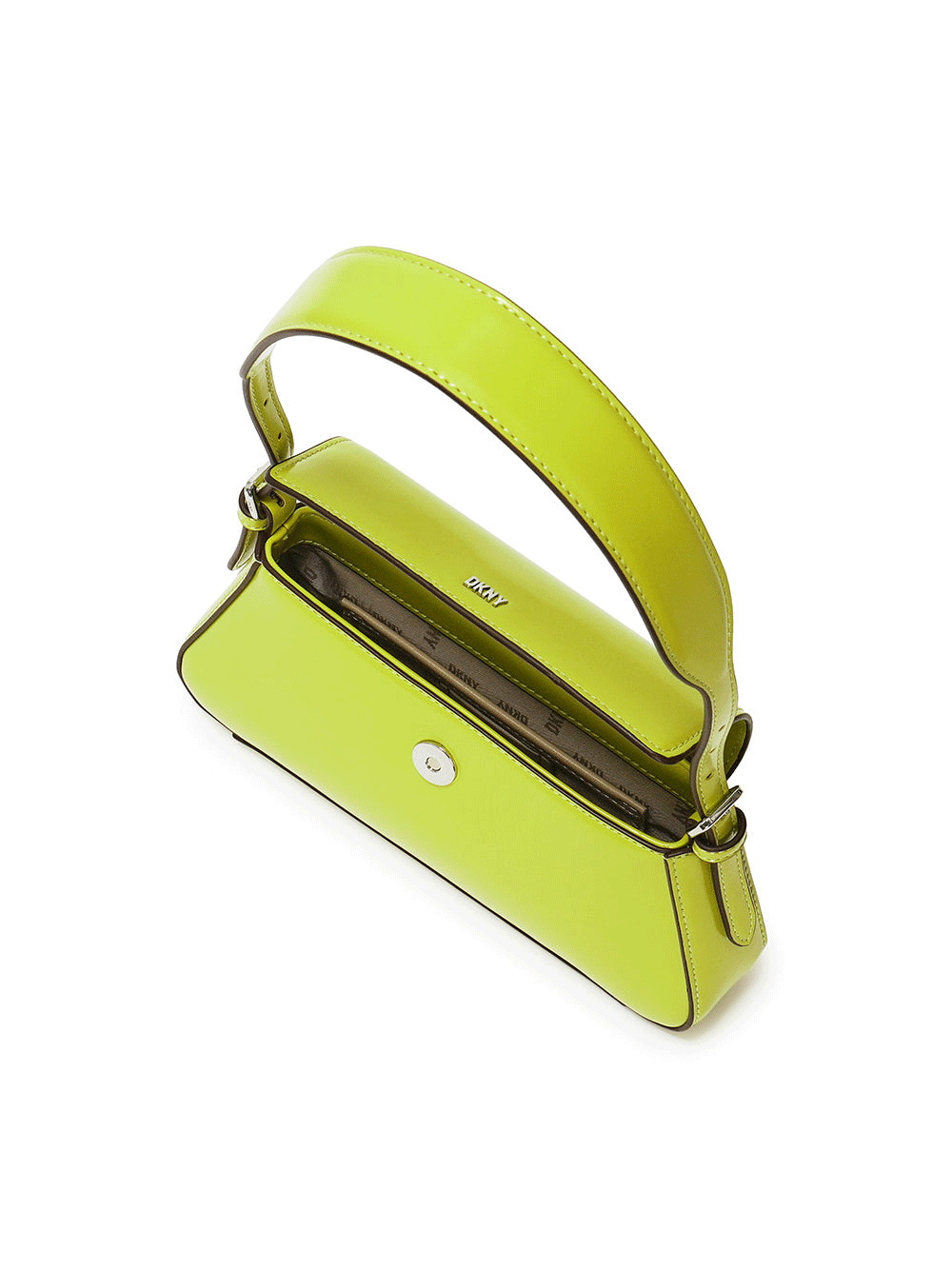 DKNY-Suri-Flap-Shoulder-Bag-Lime-Green-3