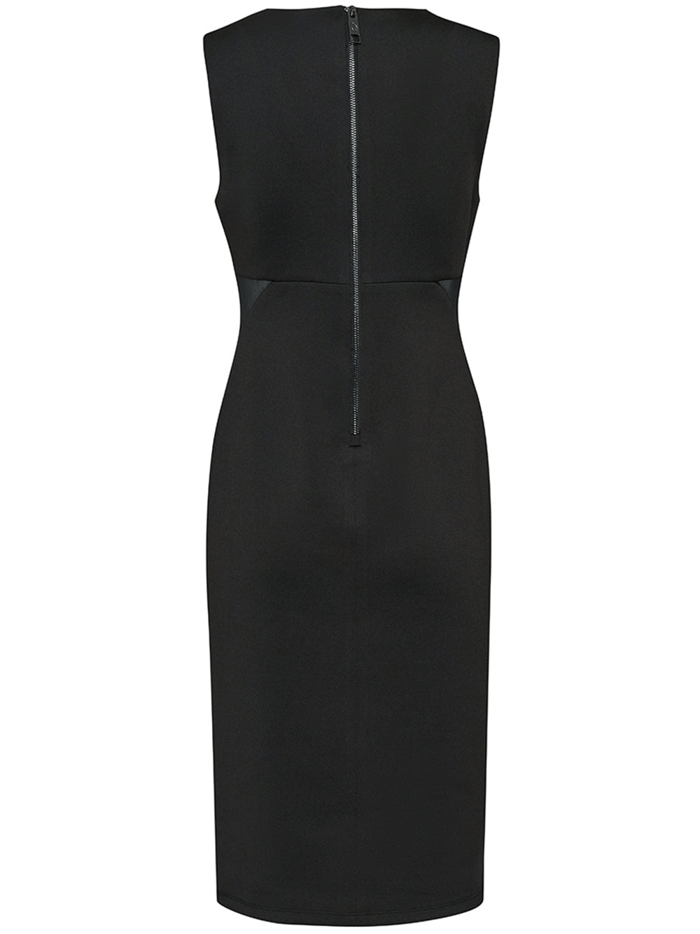 DKNY-Techno-Scuba-Knit-Dress-Black-2