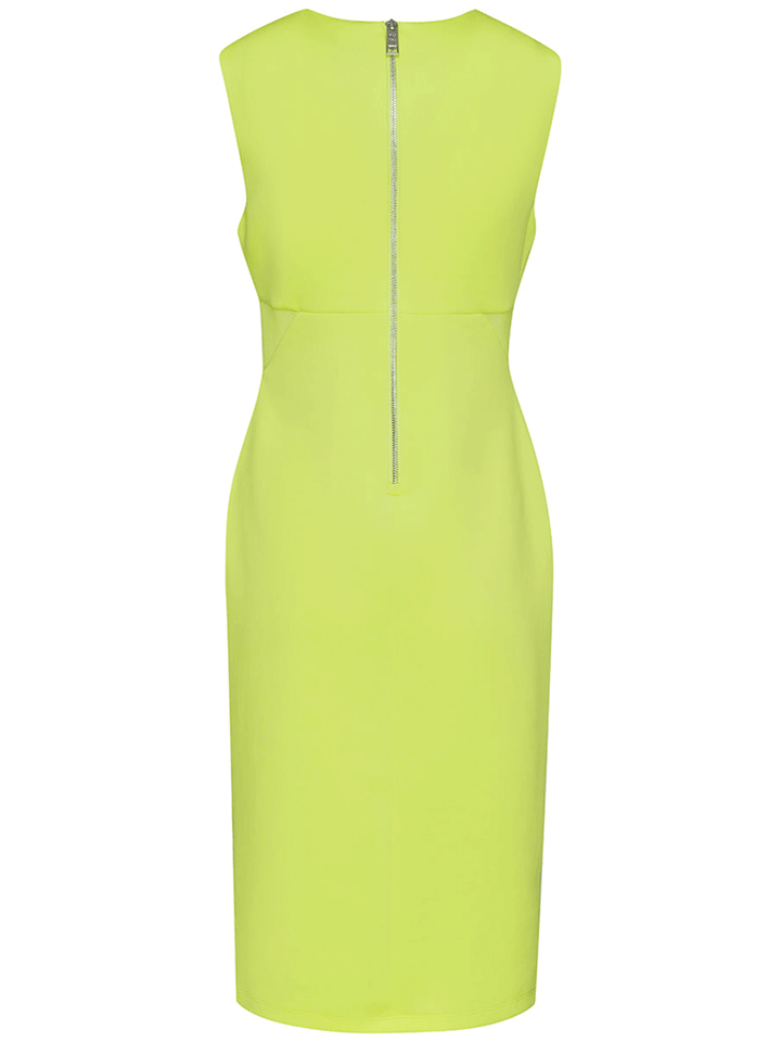 DKNY-Techno-Scuba-Knit-Dress-Bright-Green-2