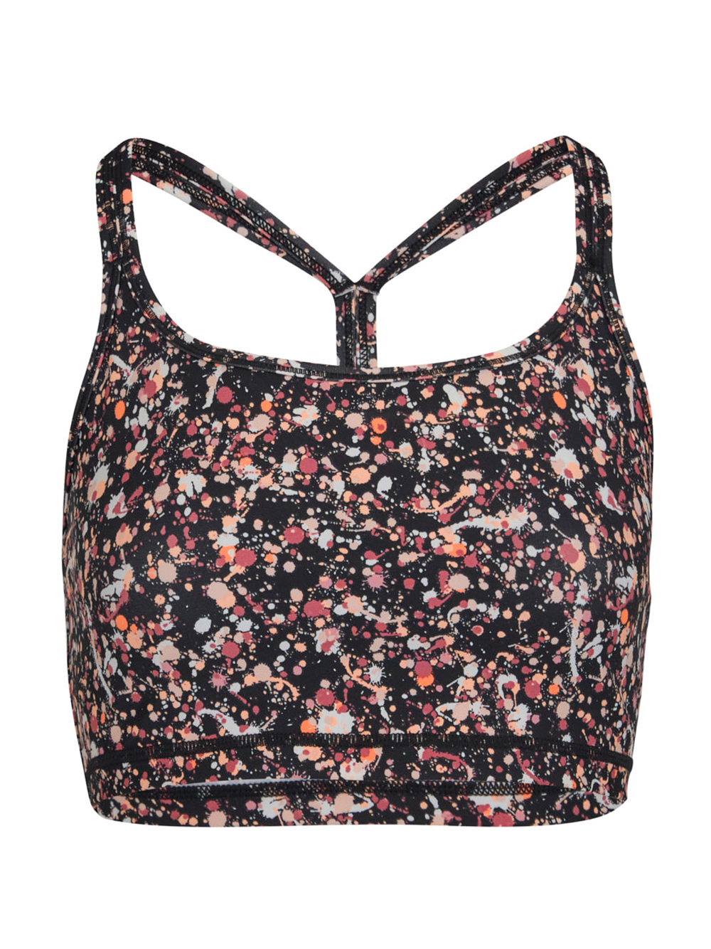 DKNYSPORT_FitnessPrintedBlurredLightsBra_Pink