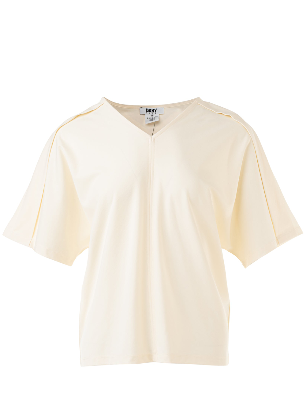 DKNY_ShortSleeveV-NeckTee_White