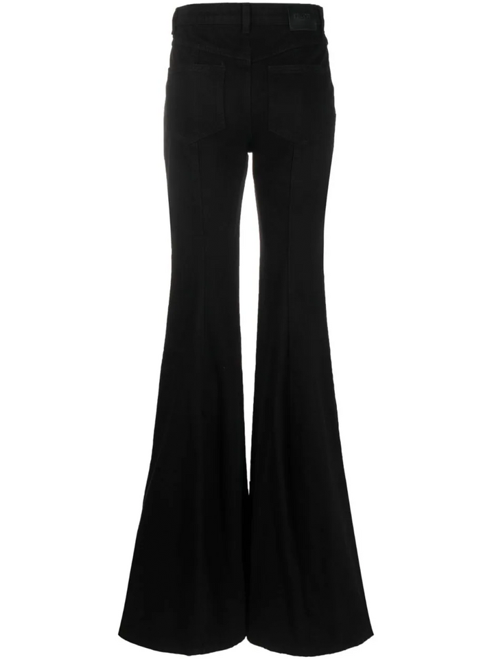 Del Core Denim Sculpted Trousers Black 2