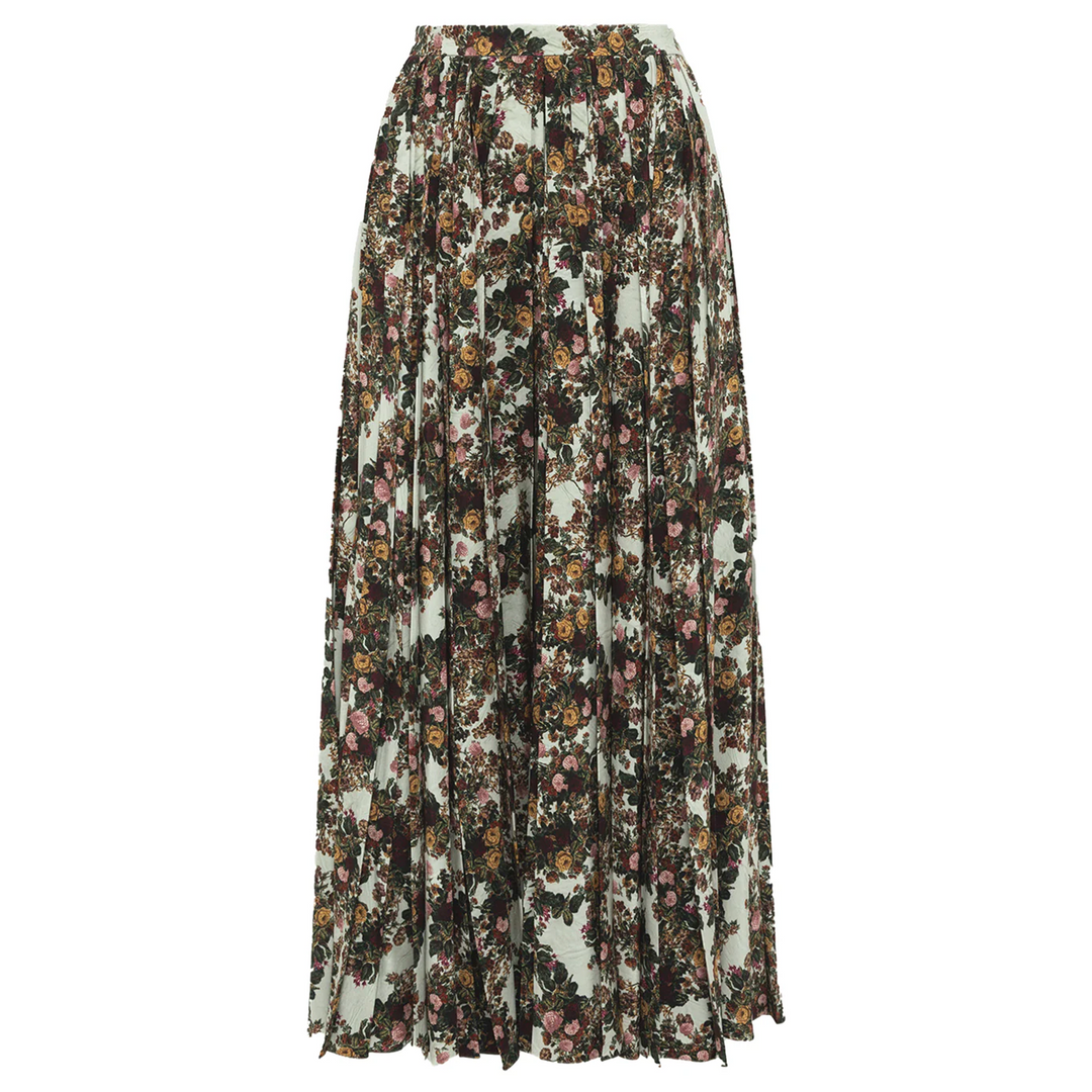 Irregular Pleated Wrap Skirt