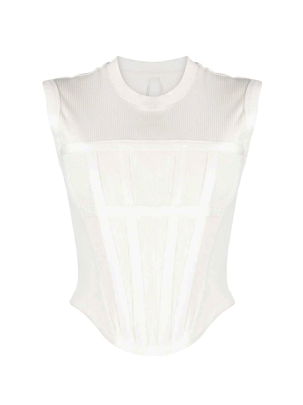  Dion-Lee-Rib-Corset-Tank-White-1