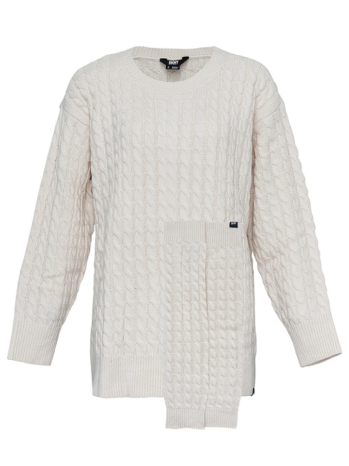      Dkny-Sport-Cozy-Cable-Knit-Sweater-Beige-1